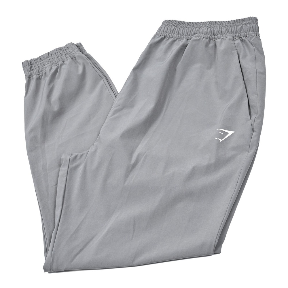Gymshark Pants Womens XL Gray Woven Joggers Elastic Waist Athletic B1A1D EUC